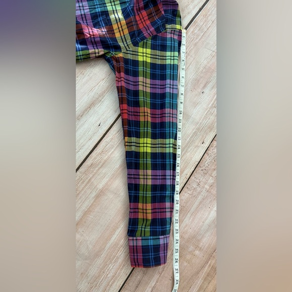 Men’s lipson sport Size medium plaid colorful button-down shirt Canada Canadian - Picture 5 of 9